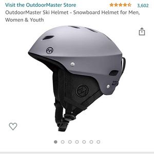Outdoor master gray snowboard helmet size large
